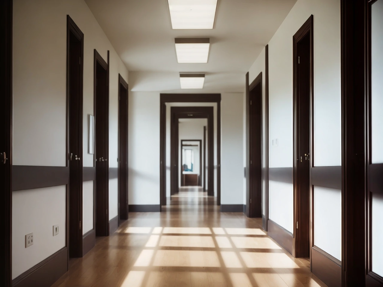Corredor com fotografias