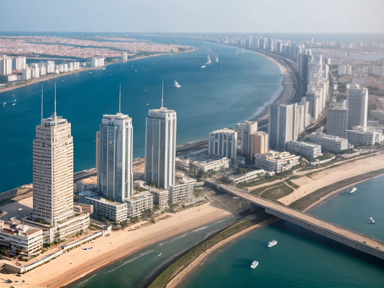 Baía de Luanda vista de cima
